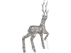 Decorazione per esterni LED HUSAVIK Renna 140 cm Argento