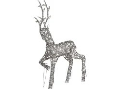Decorazione per esterni LED HUSAVIK Renna 140 cm Argento