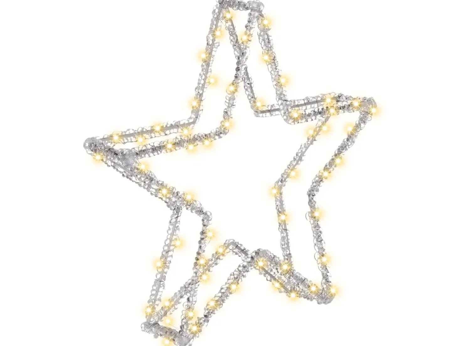Decorazione per esterni LED SIMO Stella 31 cm Bianco