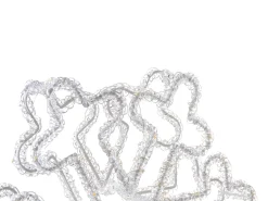Decorazione per esterni LED SILVERAN Fiocco di neve 28 cm Bianco