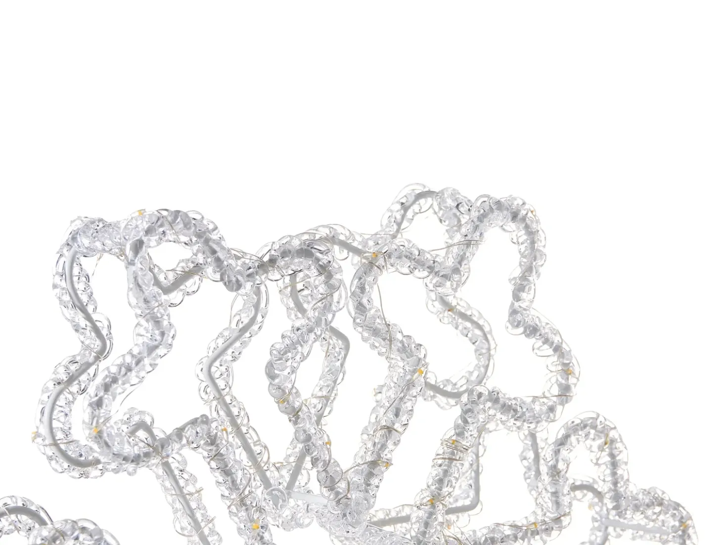 Decorazione per esterni LED SILVERAN Fiocco di neve 28 cm Bianco
