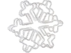 Decorazione per esterni LED SILVERAN Fiocco di neve 28 cm Bianco