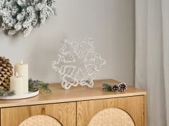 Decorazione per esterni LED SILVERAN Fiocco di neve 28 cm Bianco