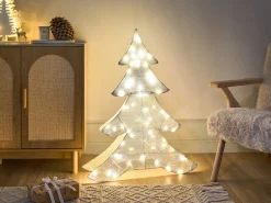 Decorazione per esterni LED EDASJON Albero di Natale 95 cm Bianco