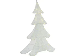 Decorazione per esterni LED EDASJON Albero di Natale 95 cm Bianco