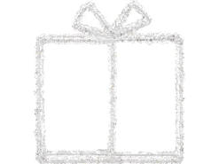 Decorazione per esterni LED KEMI Regali di Natale 25 cm Bianco