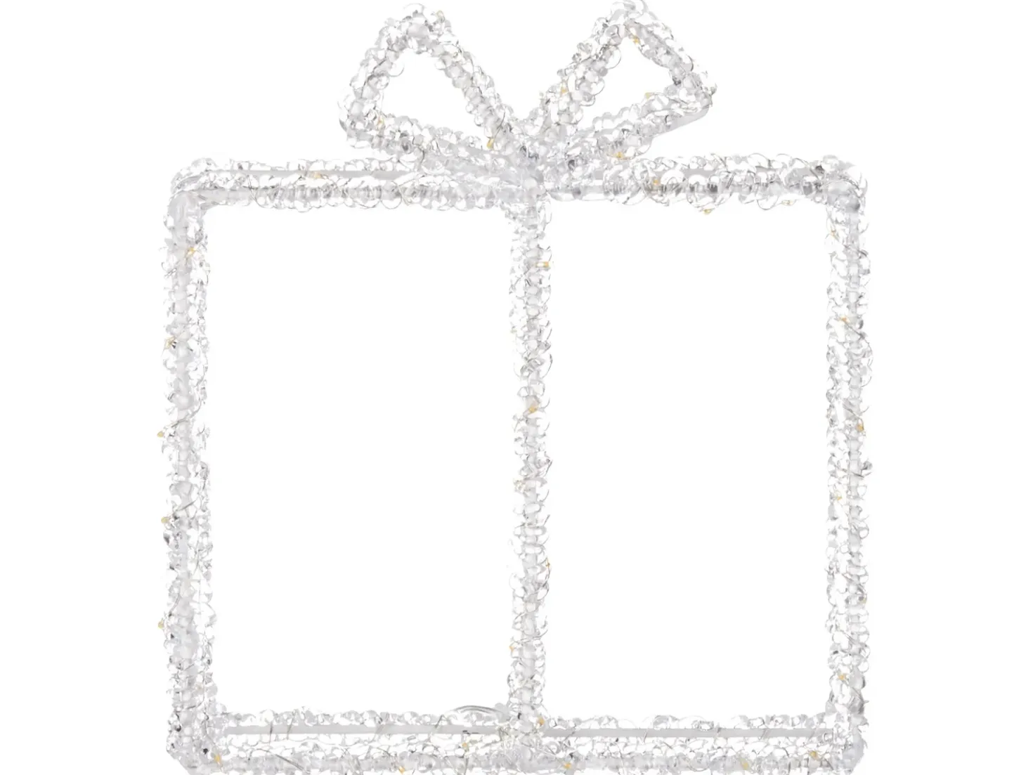 Decorazione per esterni LED KEMI Regali di Natale 25 cm Bianco
