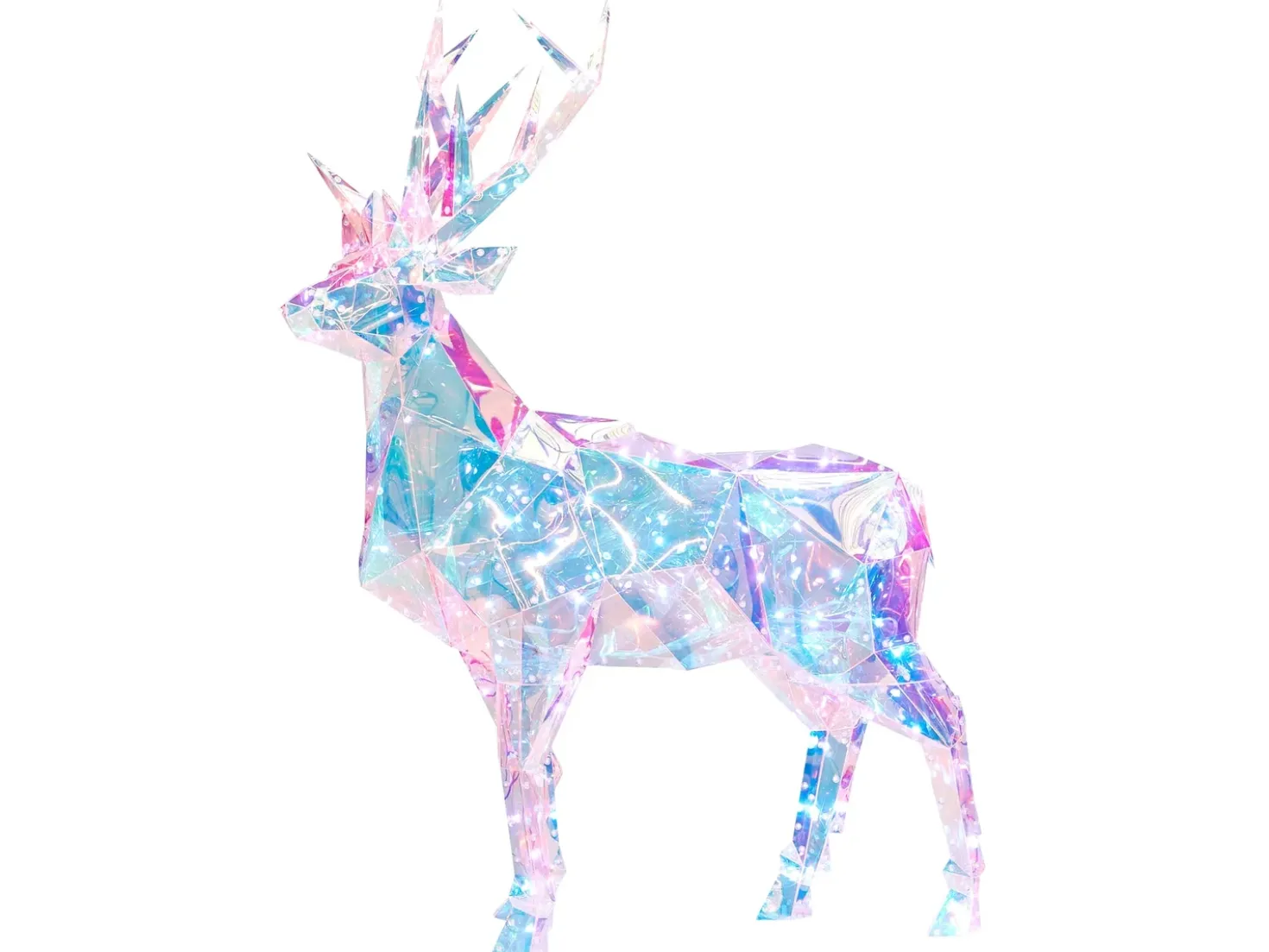 Decorazione per esterni Smart LED con App POLARIS Renna 90 cm Multicolore