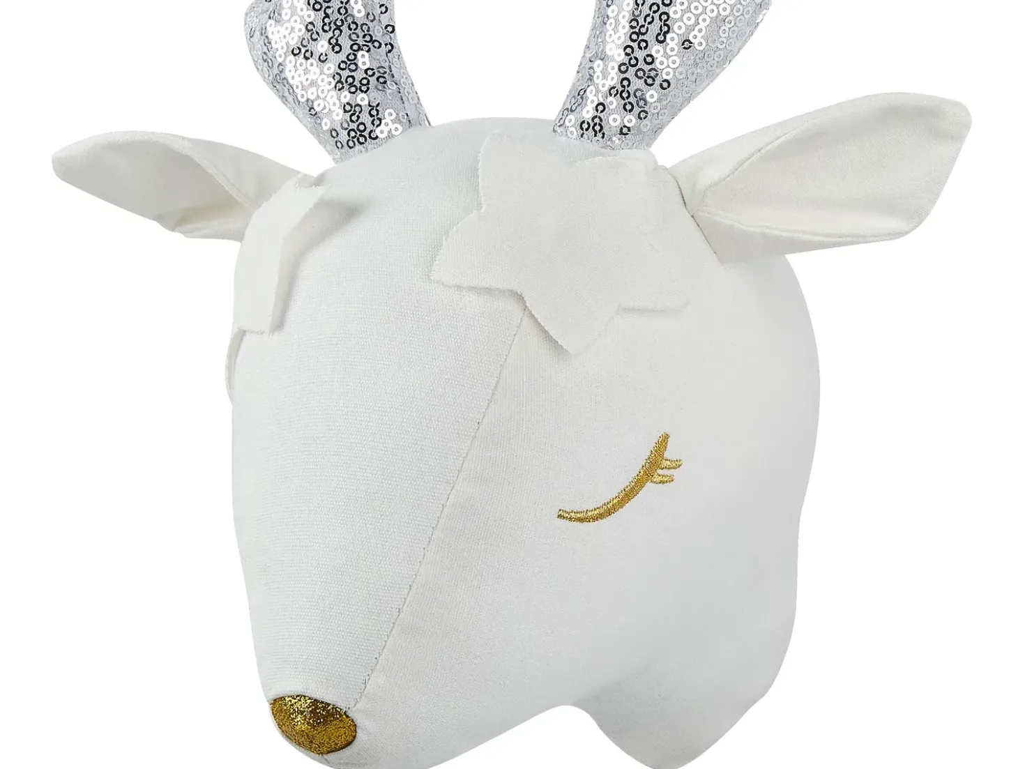 Decorazioni da Parete Cameretta Capriolo SUZY Cotone 29 cm Bianco