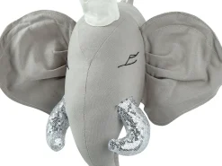 Decorazioni da Parete Cameretta Elefante TANTOR Cotone 33 cm Grigio