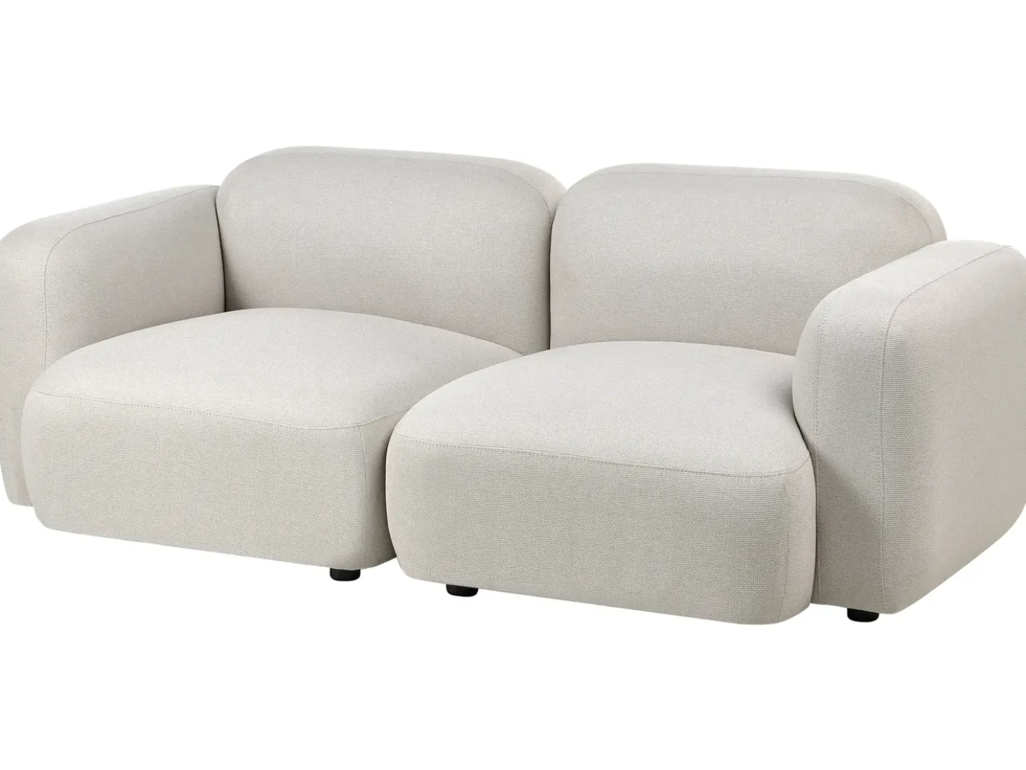 Divano 3 posti AFOSS Tessuto Beige chiaro