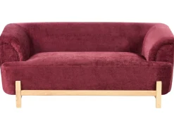 Divano 2 posti ALNOR Ciniglia Bordeaux