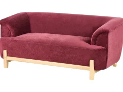 Divano 2 posti ALNOR Ciniglia Bordeaux