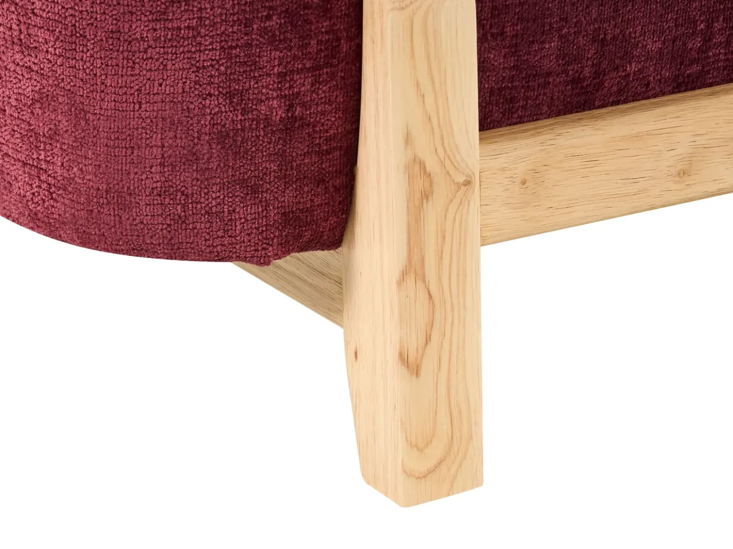 Divano 3 posti ALNOR Ciniglia Bordeaux