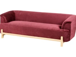 Divano 3 posti ALNOR Ciniglia Bordeaux