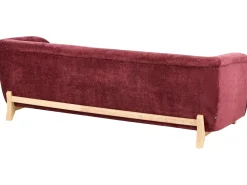 Divano 3 posti ALNOR Ciniglia Bordeaux