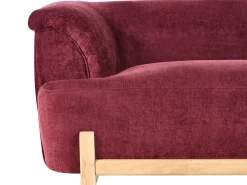 Divano 3 posti ALNOR Ciniglia Bordeaux