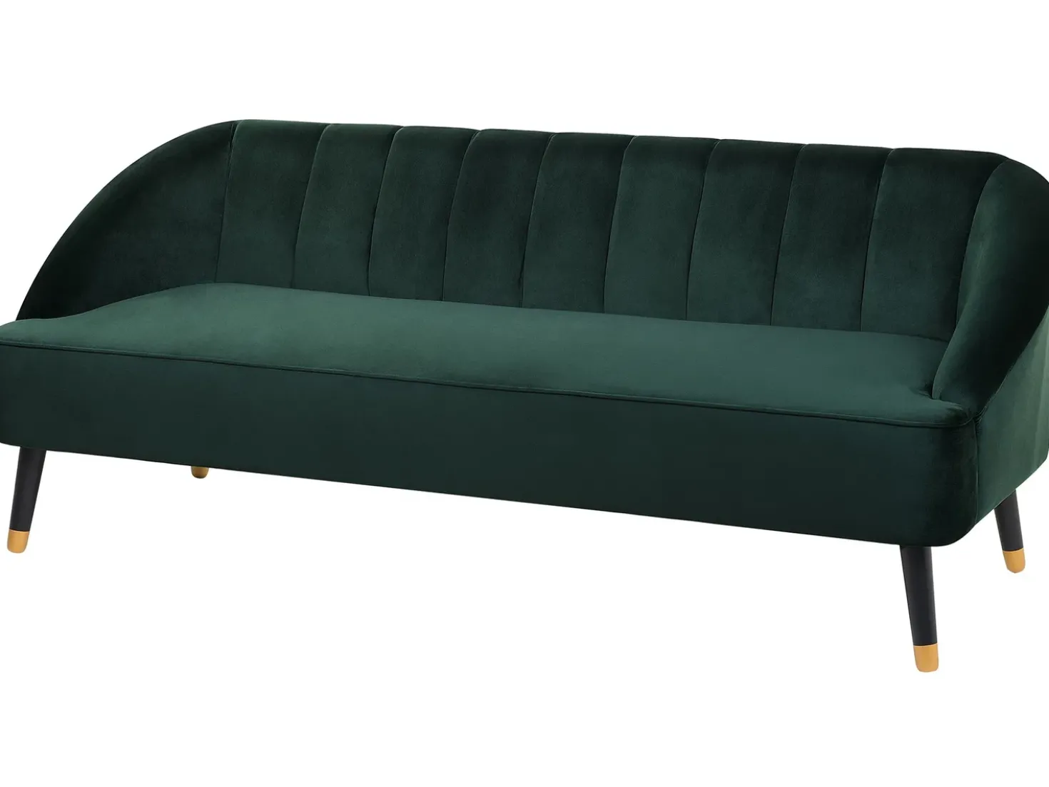 Divano 3 posti ALSVAG Velluto Verde smeraldo