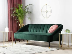 Divano 3 posti ALSVAG Velluto Verde smeraldo