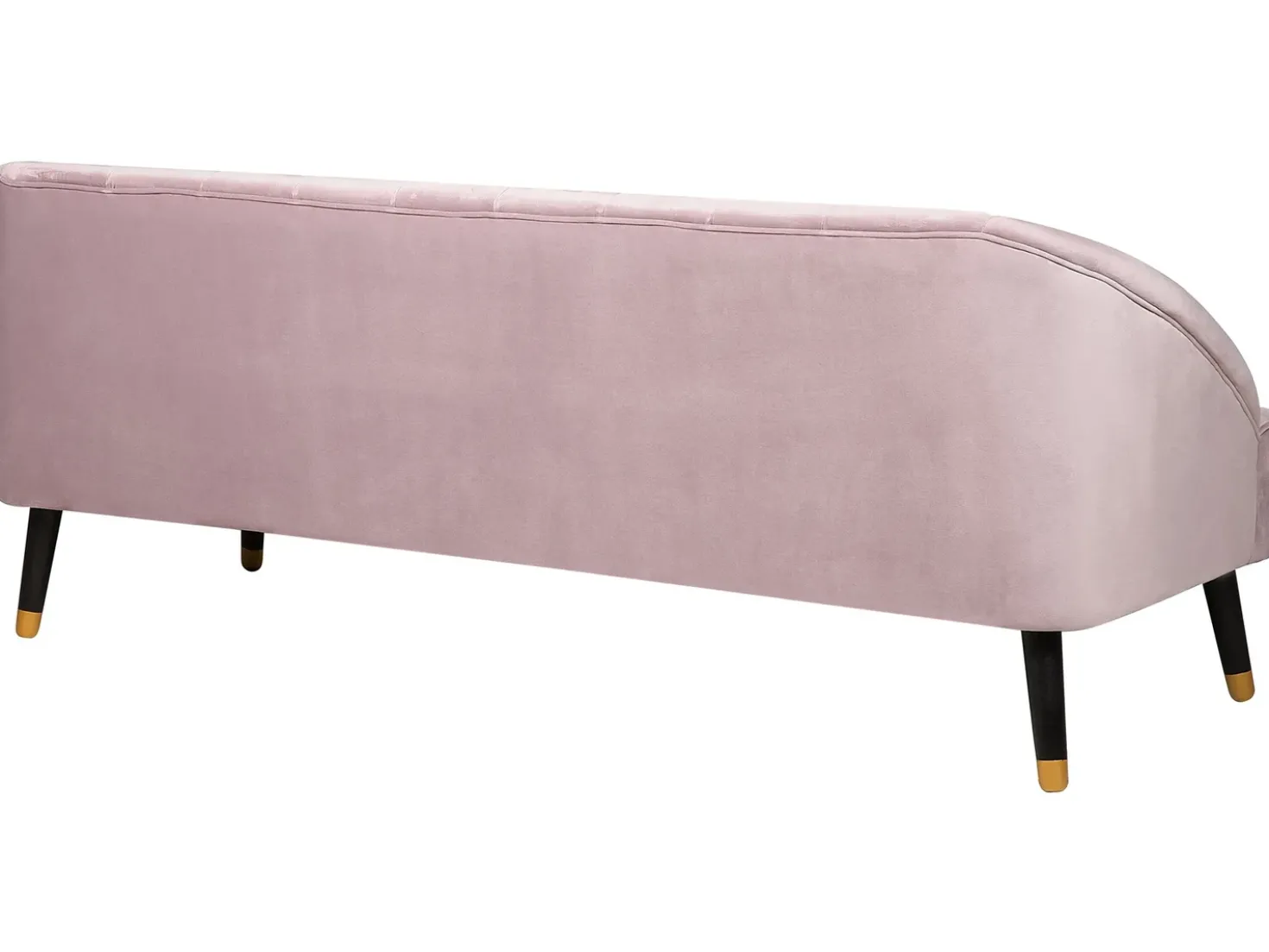 Divano 3 posti ALSVAG Velluto Rosa
