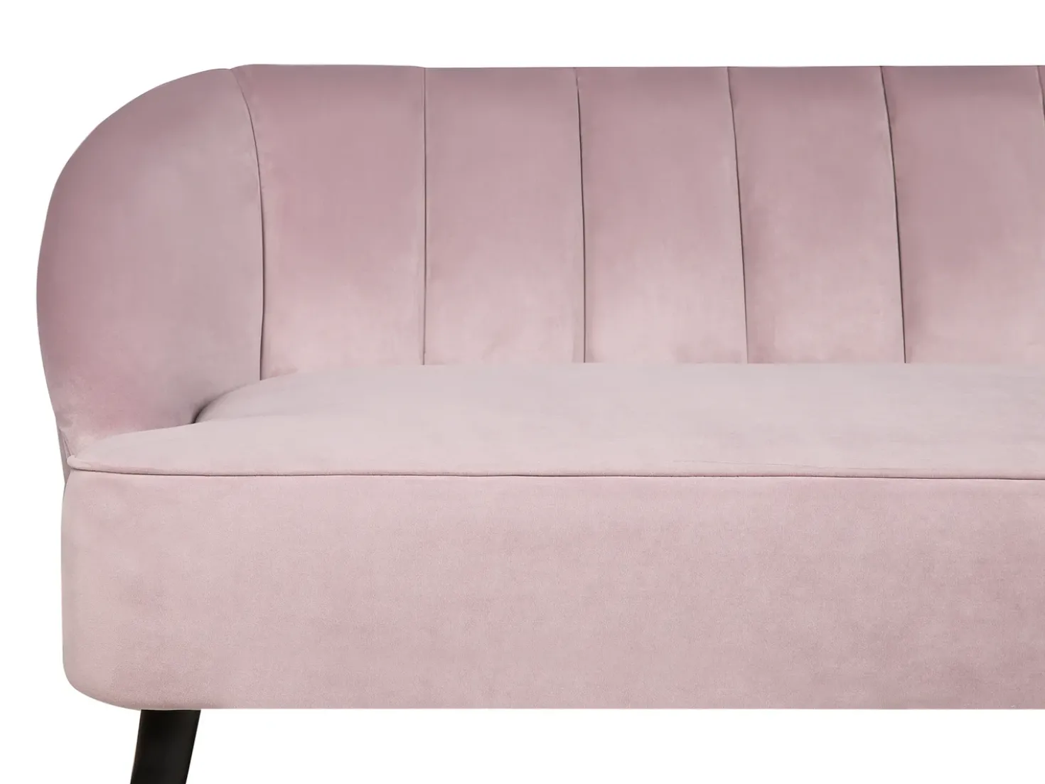 Divano 3 posti ALSVAG Velluto Rosa