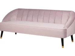 Divano 3 posti ALSVAG Velluto Rosa