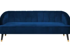 Divano 3 posti ALSVAG Velluto Blu marino