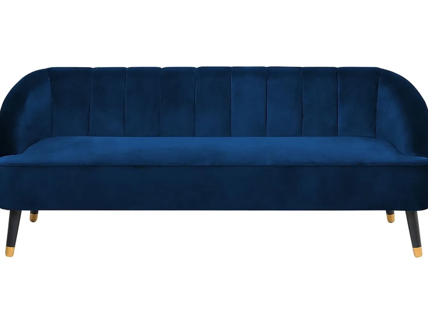 Divano 3 posti ALSVAG Velluto Blu marino