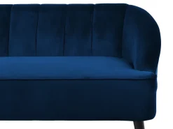 Divano 3 posti ALSVAG Velluto Blu marino