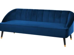 Divano 3 posti ALSVAG Velluto Blu marino