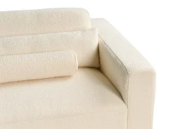 Divano 3 posti ANGE Bouclé Bianco sporco