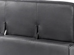 Divano 3 posti ANGE Pelle sintetica Nero