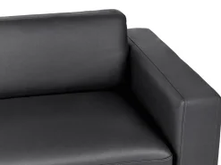 Divano 3 posti ANGE Pelle sintetica Nero