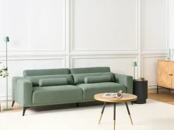 Divano 3 posti ANGE Tessuto Verde chiaro