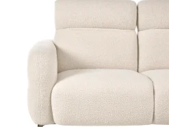 Divano 2 posti ARTUNA Bouclé Bianco sporco