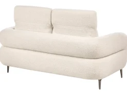 Divano 2 posti ARTUNA Bouclé Bianco sporco