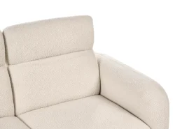 Divano 2 posti ARTUNA Bouclé Bianco sporco