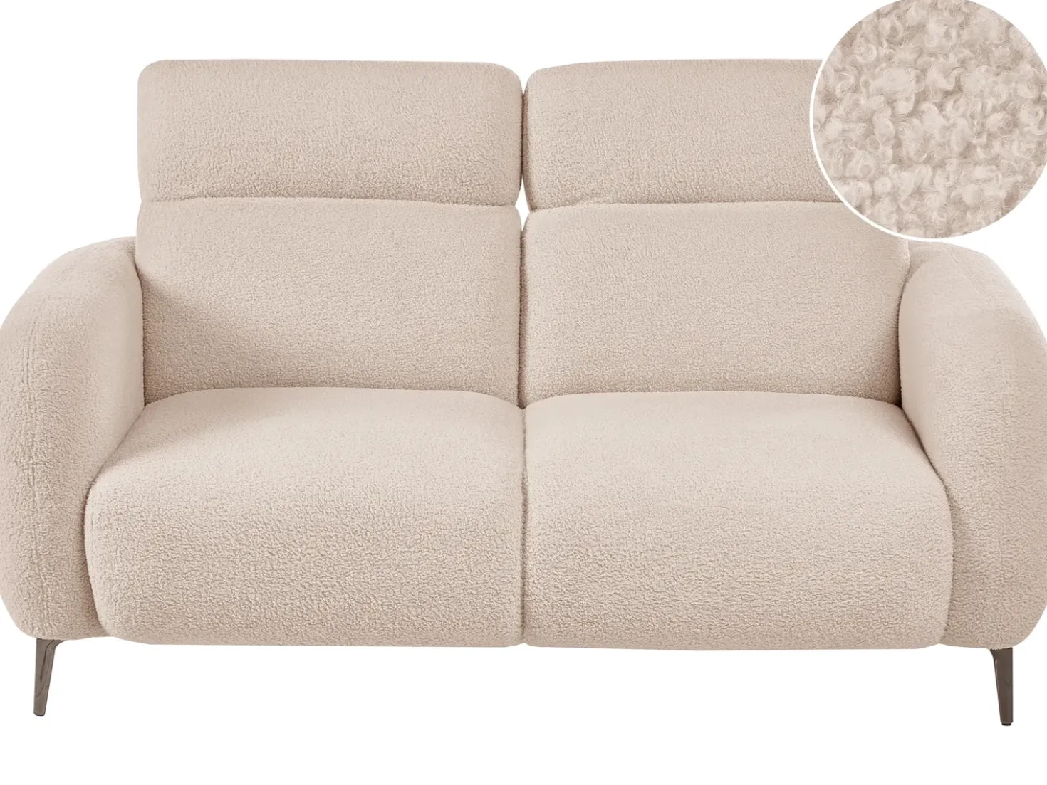Divano 2 posti ARTUNA Bouclé Beige