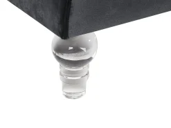 Divano 3 posti ARVIKA Velluto Nero