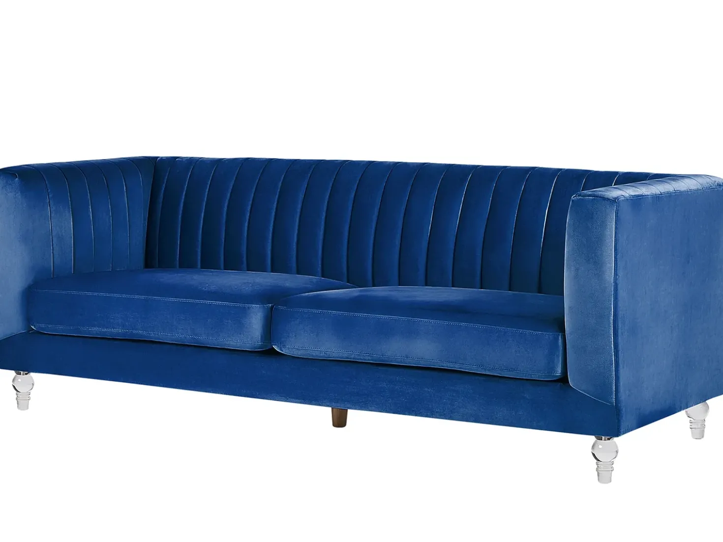 Divano 3 posti ARVIKA Velluto Blu marino