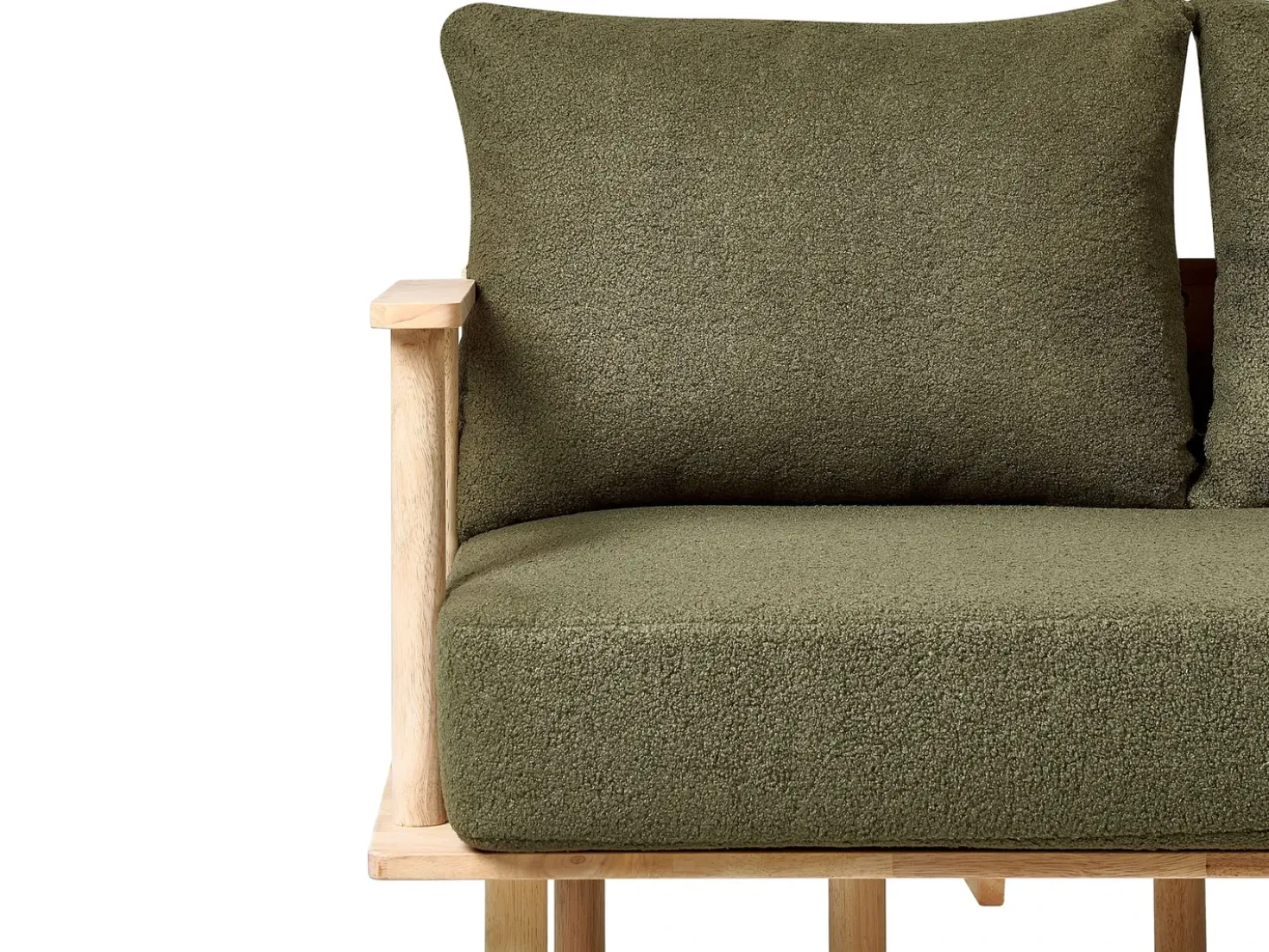 Divano 2 posti ASKER Bouclé Verde scuro