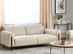 Divano 3 posti ASKIM Tessuto Beige