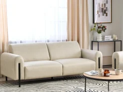 Divano 3 posti ASKIM Tessuto Beige