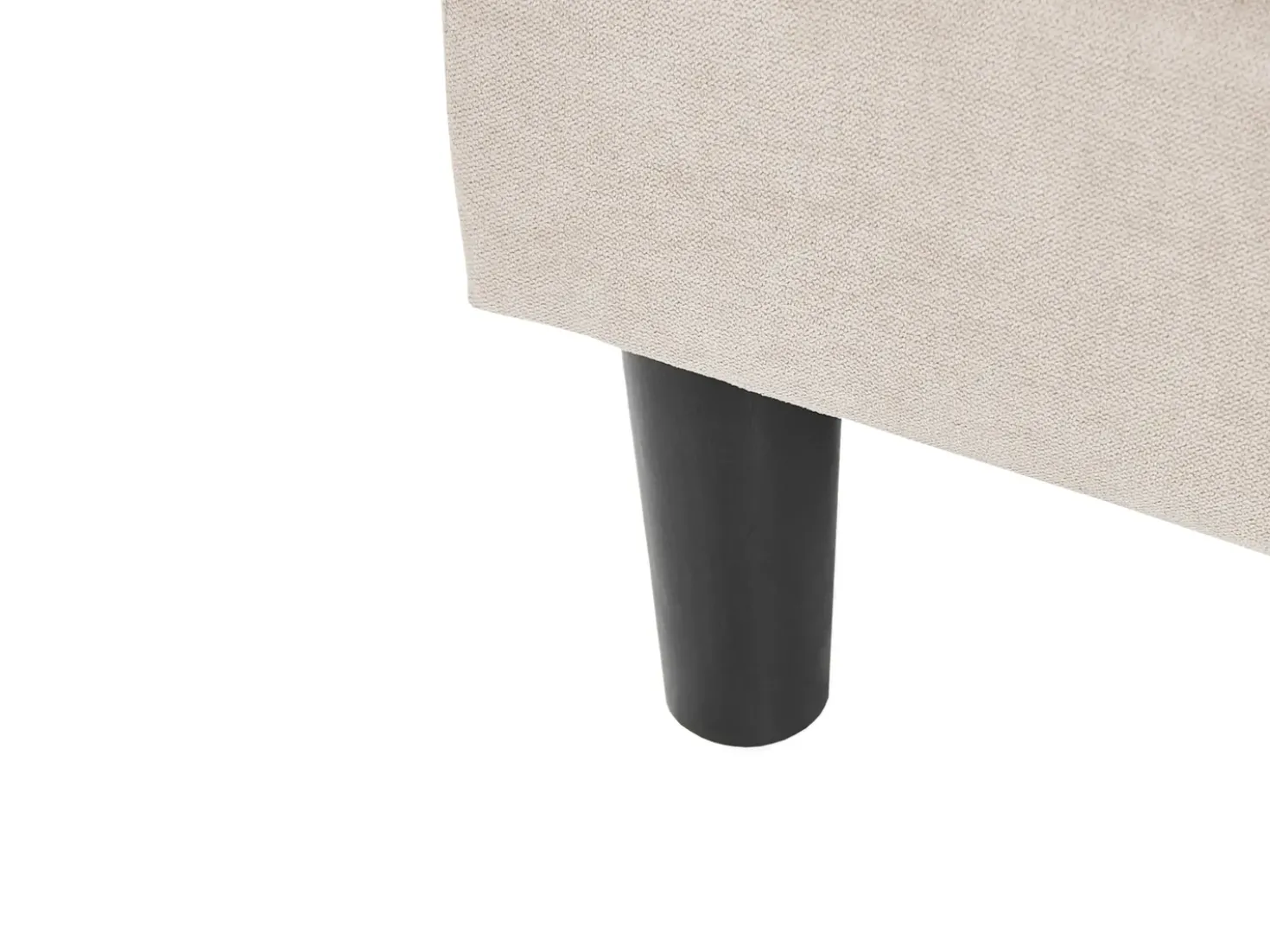 Divano 3 posti AVESTA Tessuto Beige con ottomana
