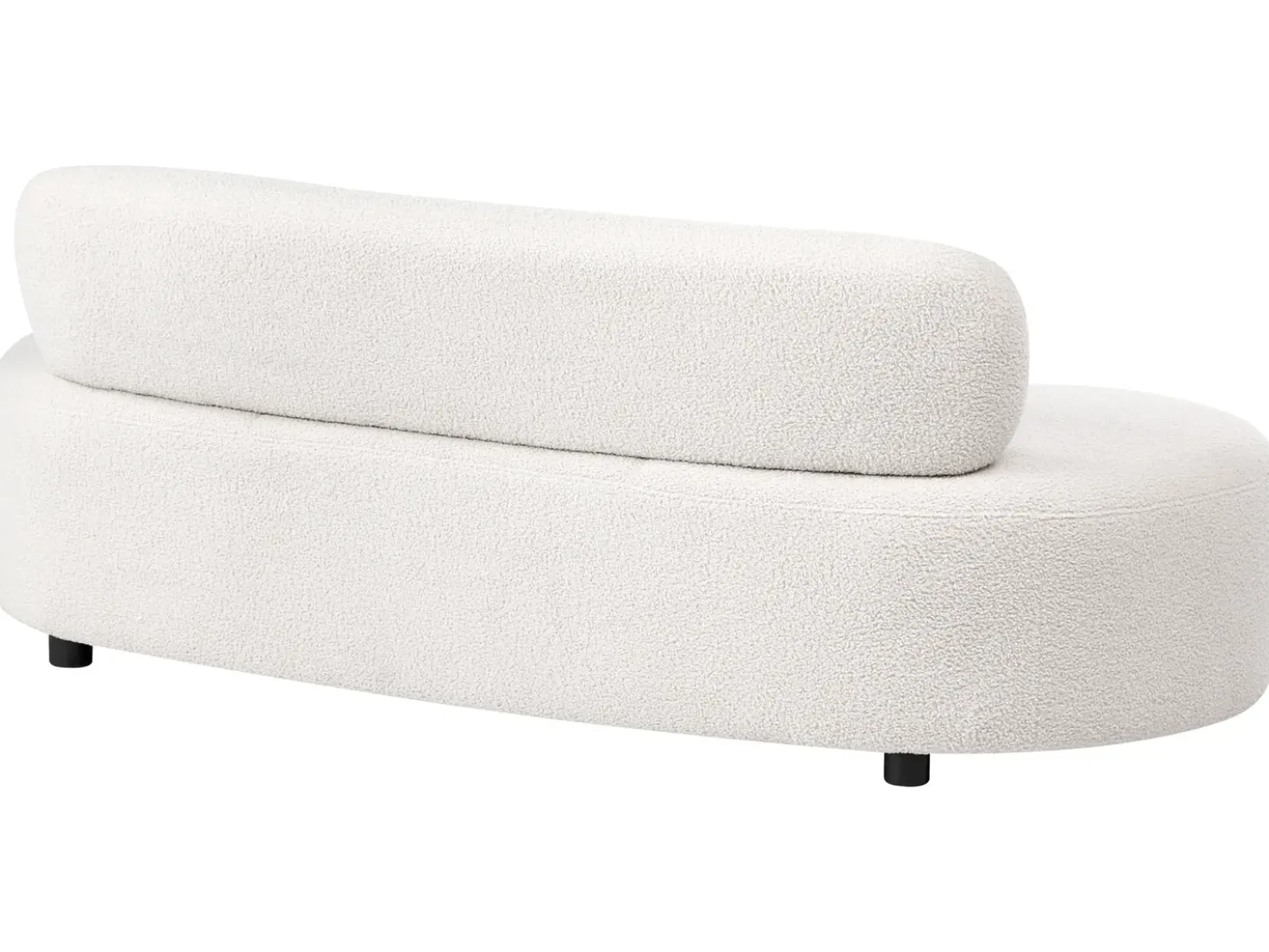 Divano 3 posti BLAVAND Bouclé Bianco sporco