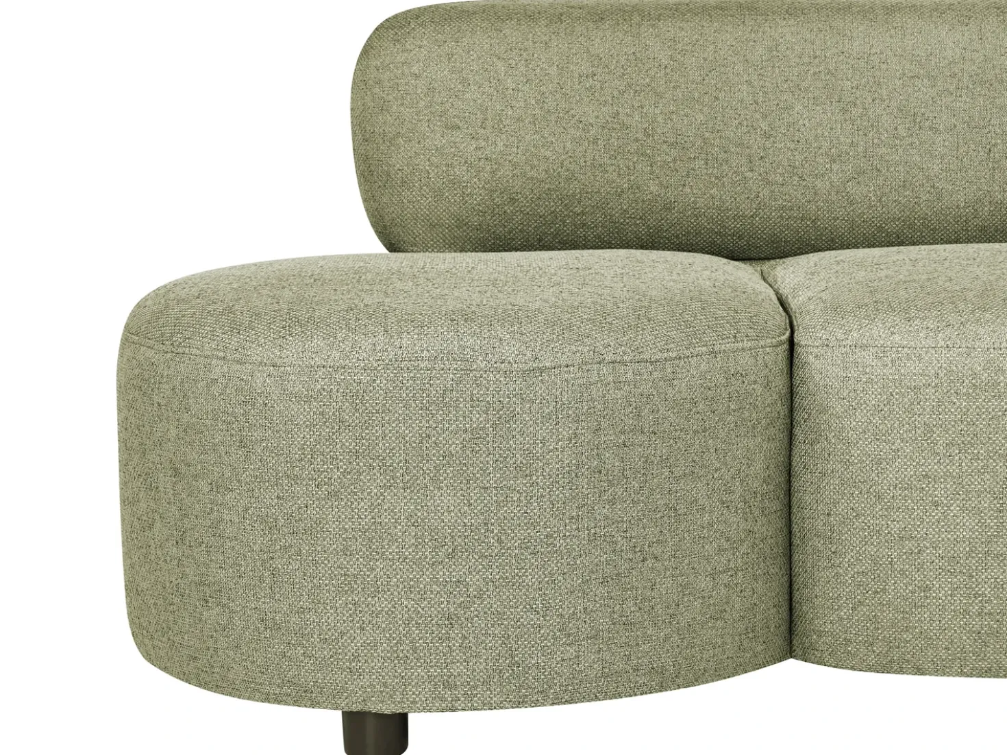 Divano 3 posti BLAVAND Tessuto Verde oliva
