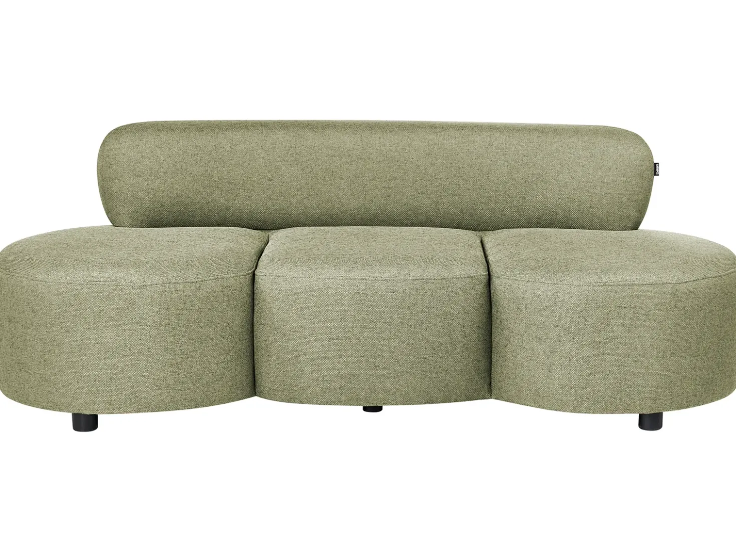 Divano 3 posti BLAVAND Tessuto Verde oliva
