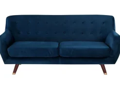 Divano 3 posti BODO Velluto Blu marino
