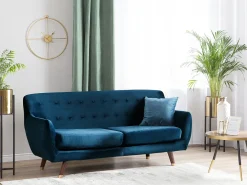 Divano 3 posti BODO Velluto Blu marino