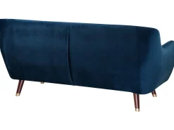 Divano 3 posti BODO Velluto Blu marino